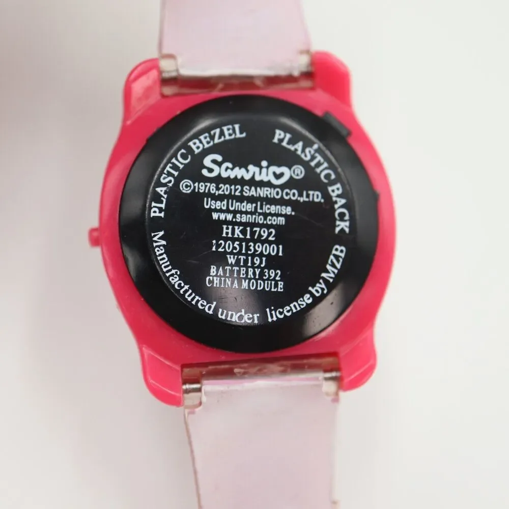 2 Hello Kitty Digital Watches Pair Sanrio Kids Pink Hearts with New Batteries
